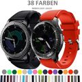 Armband für Samsung Galaxy Watch 3 46mm 45mm Gear S3 Silikon Sport 22mm Steg