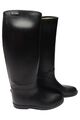 AIGLE Reitstiefel Schwarz Leder Gr. 37 Damen Elegant Sportlich