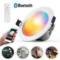 Bluetooth APP RGB+warmweiß+kalt LED Einbauleuchte 230V 5W/9W mit Fernbedienung