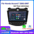 Autoradio Für Honda Accord 7 VII 2+32G Carplay Android 13 GPS NAVI WIFI RDS DAB+