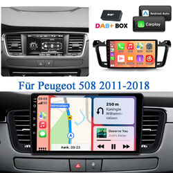 32GB Android 13 Carplay Autoradio Für Peugeot 508 2011-2018 GPS WIFI FM RDS +DAB