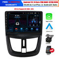 9" CarPlay Android Autoradio GPS Navigation BT DAB+ Für Peugeot 207 CC 2006-2015