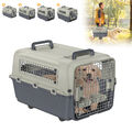 S-XL Hundetransportkäfig Transportbox Flugbox Autotransportbox Hundebox + Schale