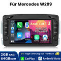 Android 13 Für Mercedes Benz CLK W209 W203 W463 W168 Autoradio WIFI GPS Navi 64G