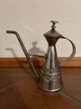 Vintage Antik Kaffeekanne Teekanne Edelstahl - 25cm - Farbe silber