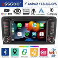 DAB+ 64G Für Audi A3 S3 RS3 8P 8PA Carplay Android13 Autoradio GPS Navi RDS WIFI