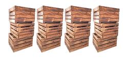 Holzkisten Obstkisten Weinkisten Apfelkisten Used 50 x 40 x 30 cm SETs GEFLAMMT