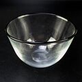 Designer Glas Schale signiert Schwarzer Rand Glass Bowl Black Rim Signed