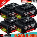 4X Für Bosch Original 18V 8Ah Akku Professional GBA GSR GSB BAT618 BAT609 BAT620