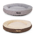 lionto personalisiert: Rundes Hundebett Hundekissen Hundesofa Katzenbett Donut