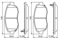 BOSCH Bremsbelagsatz Scheibenbremse 0 986 494 211 für LEXUS GS Low-Metallic 300