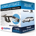 Für Seat Exeo ST 06.09- WESTFALIA Anhängerkupplung abnehmbar + 7polig E-Satz neu