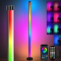 LED Stehleuchte RGB 10W Dimmbar Farbig Stehlampe Lichtsäule Standleuchte Dimmbar