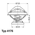 Thermostat Kühlmittel BorgWarner (Wahler) 4176.85D für MERCEDES SSANGYONG W461 5