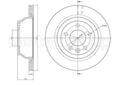 2x CIFAM Bremsscheibe 800-849C für VW MULTIVAN T5 7HM 7HN 7HF 7EF 7EM 7EN Bus