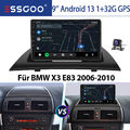 Für BMW X3 E83 06-10 Android 13 32G Carplay 9" Autoradio GPS Navigation RDS KAM