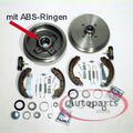 Bremstrommeln Ø 200 mm ABS Ringe Backen Radlager hinten für VW Golf III Cabrio