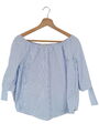 RICH & ROYAL Carmen-Bluse Damen Gr. DE 36 blau-weiß Casual-Look