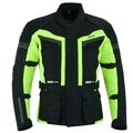 Herren Touren Motorradjacke Textil schwarz Winter Motorrad Wasserdicht Jacke NEU