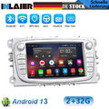 7" Android 13 Autoradio für Ford Focus II Mk2 Mondeo C-MAX S-MAX Galaxy GPS Navi