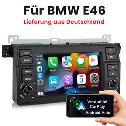 7" CarPlay Android 13 GPS Navi Bluetooth BT RDS Autoradio für BMW E46 1998-2006