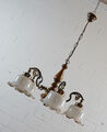 edle 5 flammige Lampe Deckenleuchte Deckenlampe Leuchte Vintage 1970er Jahre