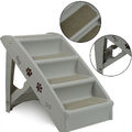 Hundetreppe 4 Stufen Haustiertreppe klappbar Steighilfe Hundetreppe Rampe Leiter