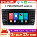 Android 13 Autoradio CarPlay 3+32GB GPS Navi Für Mercedes C/CLK Klasse W203 W209