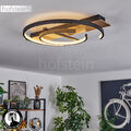 Decken Lampen LED dimmbar modern Ess Wohn Schlaf Zimmer Raum Leuchte Holzoptik