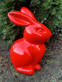  HASE, GARTENFIGUR, GARTEN STATUE, FIGUR, DESIGNER DEKO 50 cm groß