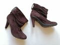 Orig.NAVYBOOT "Valery" Stiefeletten/Ankle-Boots Leder/Wildleder Braun Gr. 41 NEU