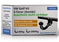 ANHÄNGERKUPPLUNG für VW Golf VII 13-20 starr WESTFALIA +13pol E-Satz ABE