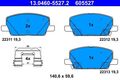 ATE 13.0460-5527.2 ATE Bremsbelagsatz für CHEVROLET OPEL