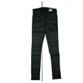 PEPE JEANS Pixie Slim Skinny super stretch Hose Leder Optik W28 L32 Schwarz NEU