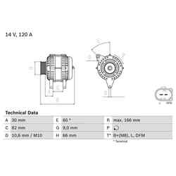 Bosch Lichtmaschine für Audi A4 A6 A8 Allroad Skoda Superb 1 VW Passat