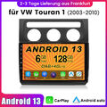 DAB+ 6+128G Android13 Autoradio Für VW Touran 1T1 1T2 1T3 2003-2010 GPS Navi SWC