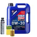 Motoröl 0W30 LIQUI MOLY Synthoil Longtime Plus 5L +MANN Ölfilter +Cera Tec