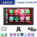 Doppel DIN 2+32G Carplay Autoradio Android 13 GPS Navi 7" BT RDS FM WIFI +Kamera