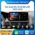 10,25" 8-Kern Android 14 Autoradio Carplay 128G GPS Navi Für Audi A4 A5 B8 S4 S5