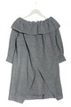 HOUSE OF SUNNY Langarmkleid Damen Gr. DE 36 hellgrau Casual-Look