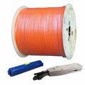 100m Cat7 TWIN Cu Verlegekabel Netzwerkkabel Kupfer LAN Gigabit Duplex PoE LSA