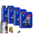 Motoröl 0W30 LIQUI MOLY 4L+HENGST Ölfilter+Spülung+Cera Tec+Ölablassschraube