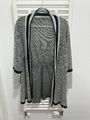 Chesca offene leichte Strickjacke metallic Gr. UK 16 Weihnachten festlich