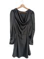 RIVER ISLAND Langarmkleid Damen Gr. DE 42 schwarz Elegant