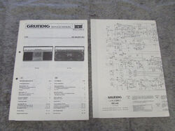 Schaltplan Service Manual für Kofferradio Radio Grundig RR445  RR455