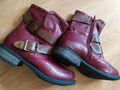 Biker Boots Rieker, bordeaux, Syntetik, Gr. 37/37,5; 2xgetragen