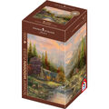 Schmidt Spiele Puzzle Holzpuzzle Thomas Kinkade Studios: Bergkulisse mit Bach