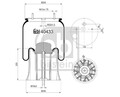 FEBI BILSTEIN Federbalg, Luftfederung 40433