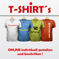 T-SHIRT PRINT I DRUCK I BESCHRIFTUNG mit WUNSCHTEXT I 100 SCHRIFTARTEN I T50