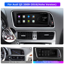 Für Audi Q5 2009-2016 8.8" 8-Kern 6+128GB Android 13 Autoradio CarPlay GPS Navi